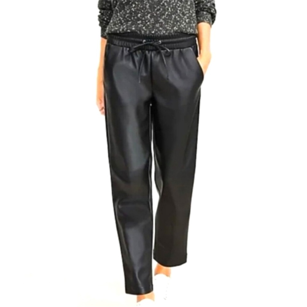 LOFT pleather jogger S